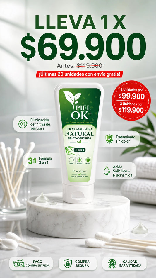 Piel Ok+ Tratamiento para las Verrugas